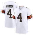 Kooe C.Browns #4 Deshaun Watson Player White Home Game Stitched Jerseys