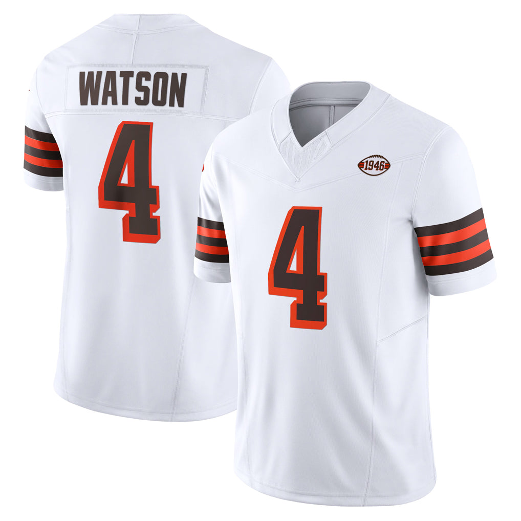 Kooe C.Browns #4 Deshaun Watson Player White Limited Vapor F.U.S.E. Alternate Game Stitched Jerseys