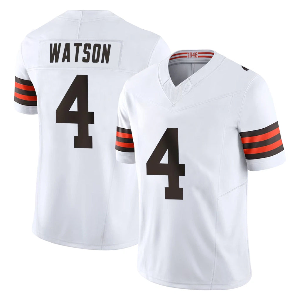 Kooe C.Browns #4 Deshaun Watson Player White Vapor F.U.S.E. Limited Home Game Stitched Jerseys