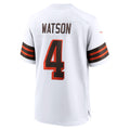 Kooe C.Browns #4 Deshaun Watson White Alternate Game Stitched Jerseys