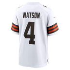 Kooe C.Browns #4 Deshaun Watson White Game Stitched Jerseys