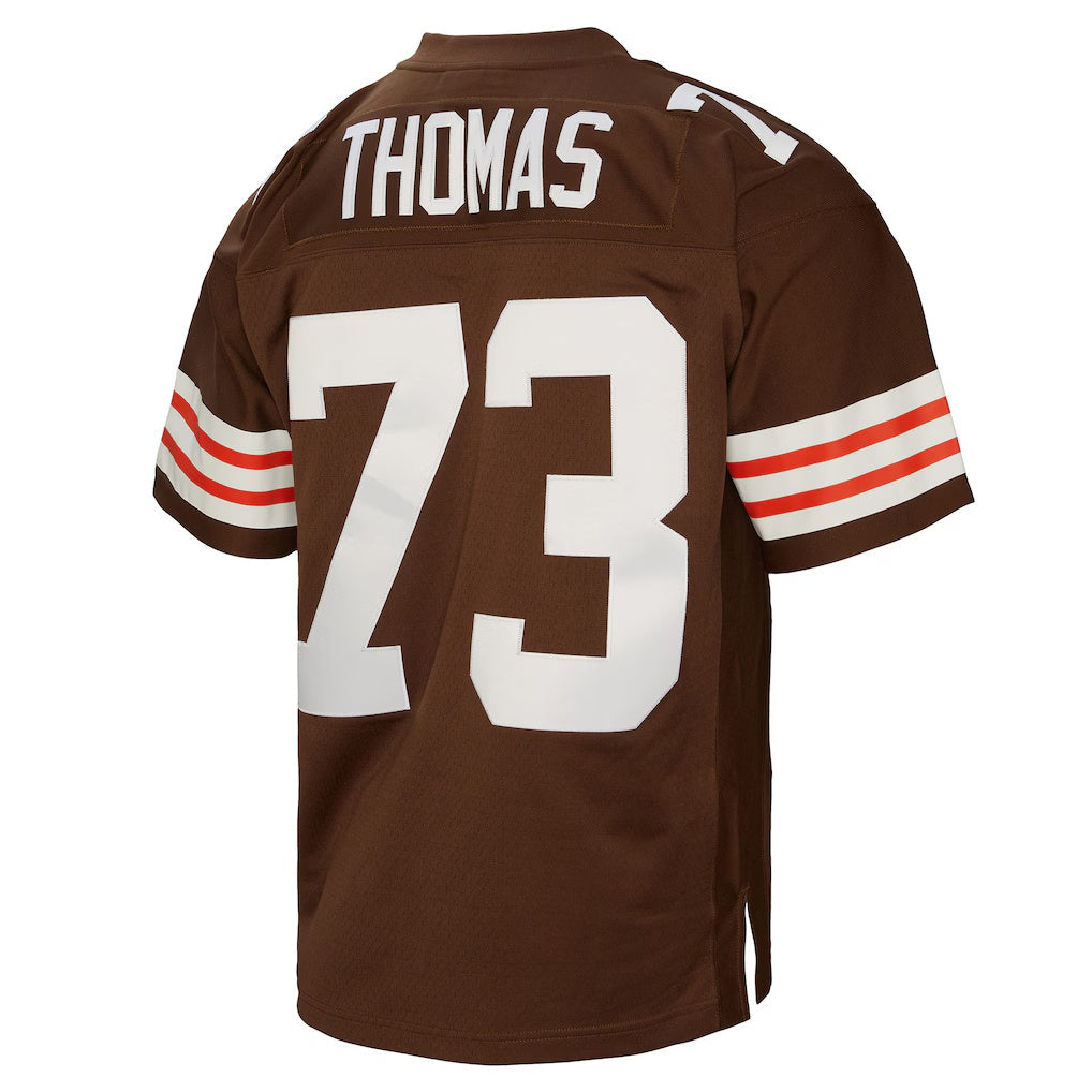 Kooe C.Browns #73 Joe Thomas Mitchell & Ness Brown Legacy Replica Stitched Jerseys