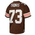 Kooe C.Browns #73 Joe Thomas Mitchell & Ness Brown Legacy Replica Stitched Jerseys
