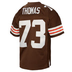 Kooe C.Browns #73 Joe Thomas Mitchell & Ness Brown Legacy Replica Stitched Jerseys