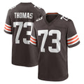 Kooe C.Browns #73 Joe Thomas Player Brown Home Game Stitched Jerseys