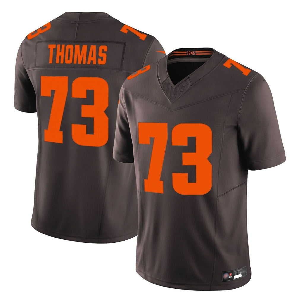 Kooe C.Browns #73 Joe Thomas Player Brown Limited Vapor F.U.S.E. Alternate Game Stitched Jerseys