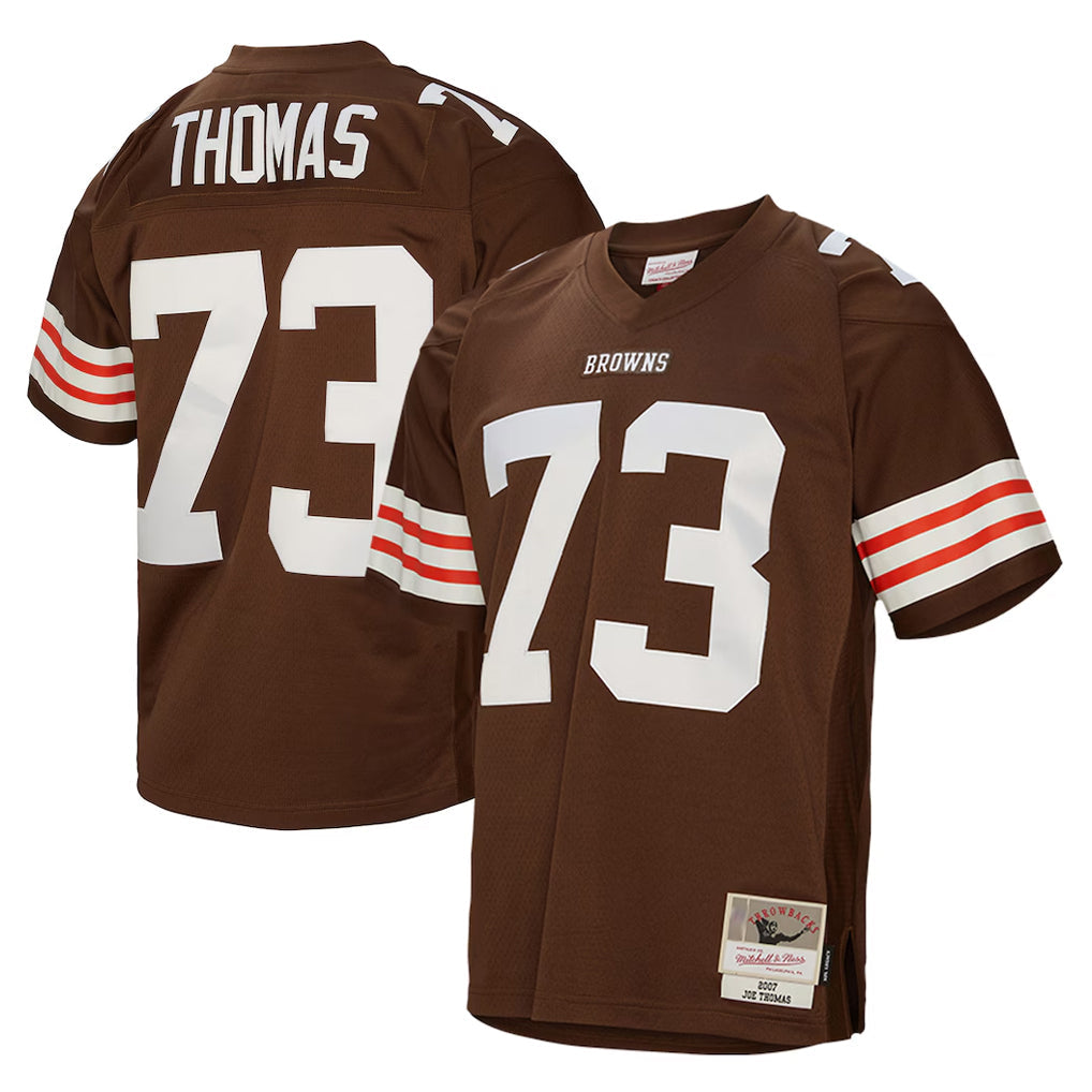 Kooe C.Browns #73 Joe Thomas Player Brown Mitchell & Ness 1963 Throwback Stitched Jerseys