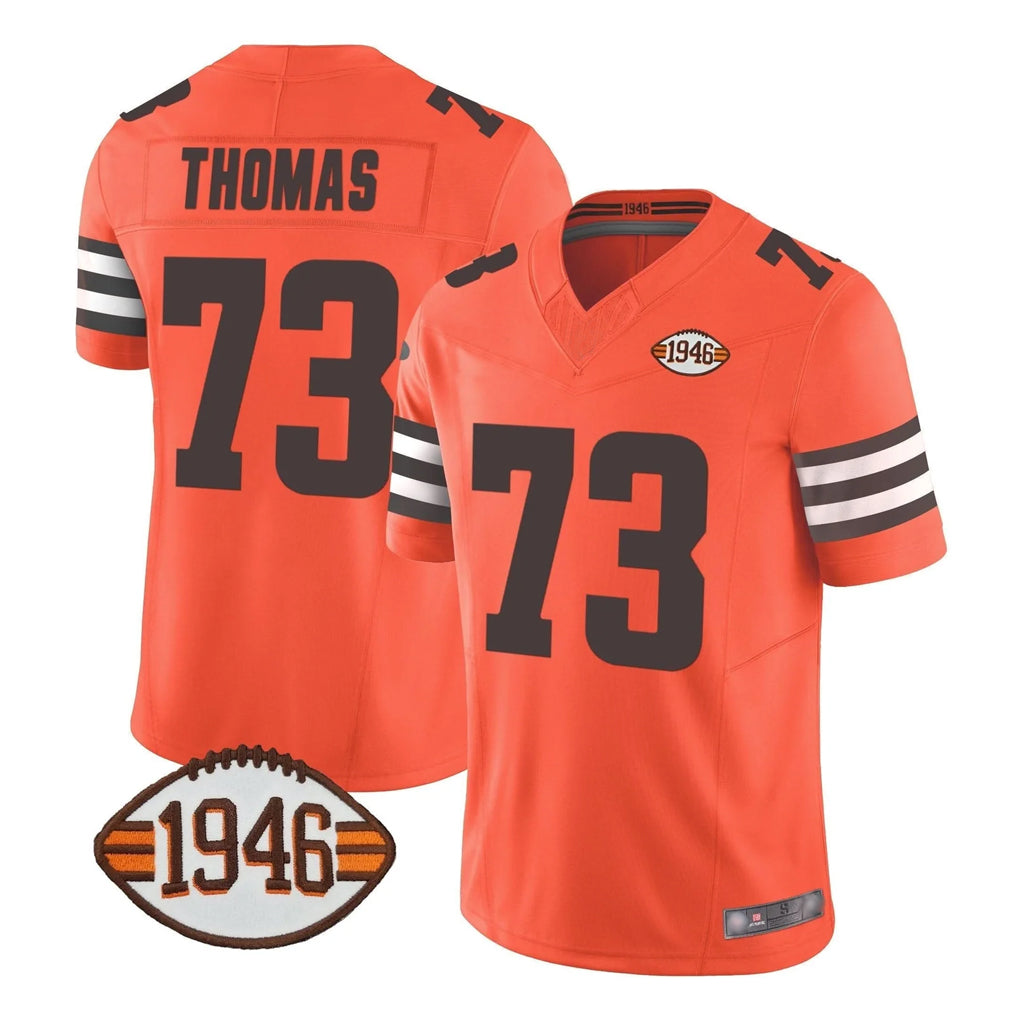 Kooe C.Browns #73 Joe Thomas Player Orange Alternate Limited Home Game Stitched Jerseys
