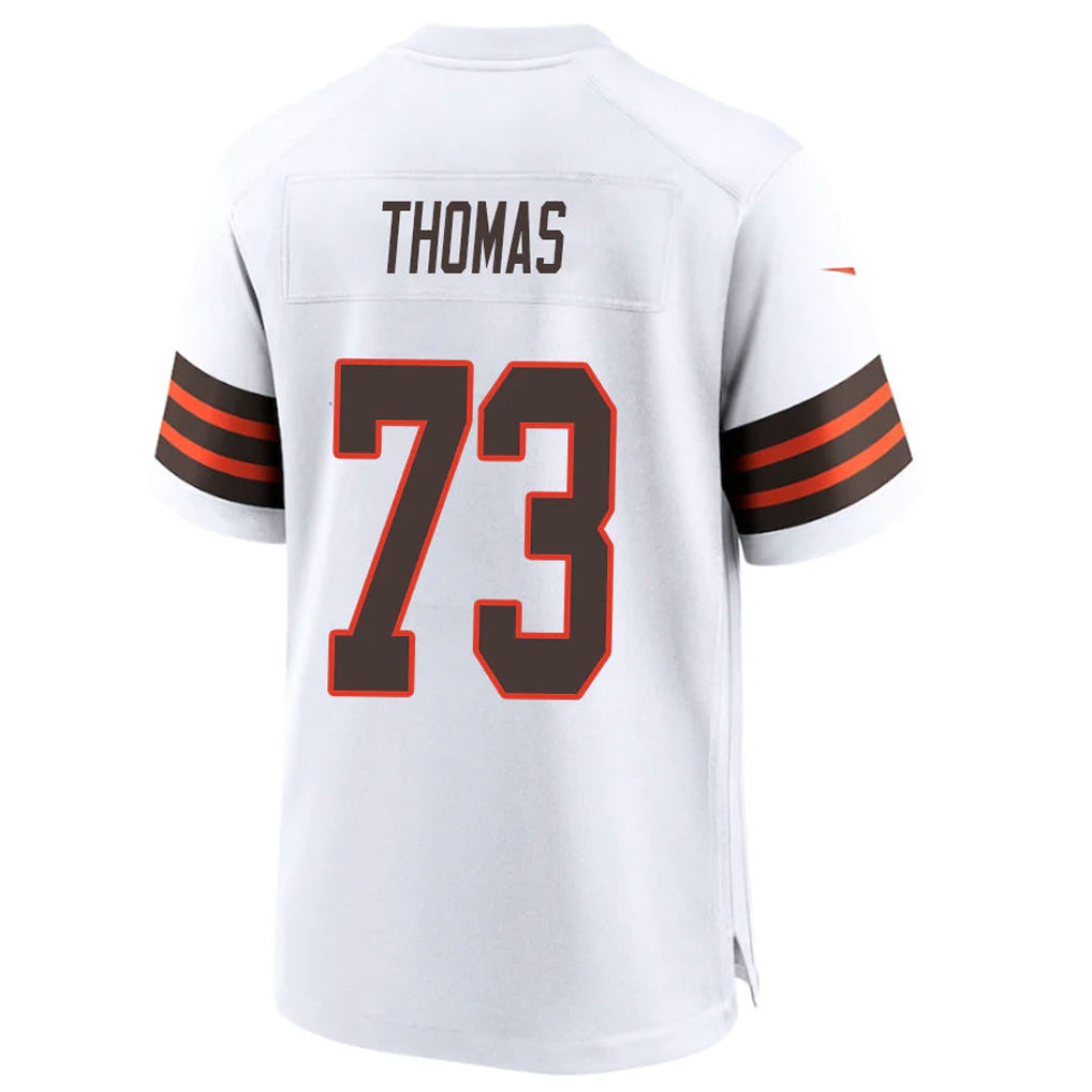 Kooe C.Browns #73 Joe Thomas Player White Alternate Home Game Stitched Jerseys