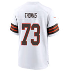 Kooe C.Browns #73 Joe Thomas Player White Alternate Home Game Stitched Jerseys
