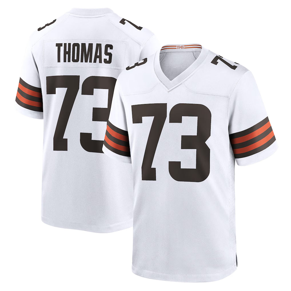 Kooe C.Browns #73 Joe Thomas Player White Home Game Stitched Jerseys