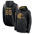 Kooe C.Browns #80 Jamari Thrash Player Black Salute to Service Pullover Hoodies Limited Stitched Jerseys