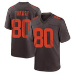 Kooe C.Browns #80 Jamari Thrash Player Brown Alternate Home Game Stitched Jerseys