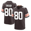 Kooe C.Browns #80 Jamari Thrash Player Brown Home Game Stitched Jerseys