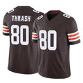 Kooe C.Browns #80 Jamari Thrash Player Brown Vapor F.U.S.E. Limited Home Game Stitched Jerseys
