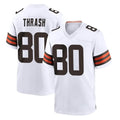 Kooe C.Browns #80 Jamari Thrash Player White Home Game Stitched Jerseys