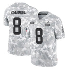 Kooe C.Browns #8 Dillon Gabriel Player Arctic Camo Salute to Service Limited Home Game Stitched Jerseys