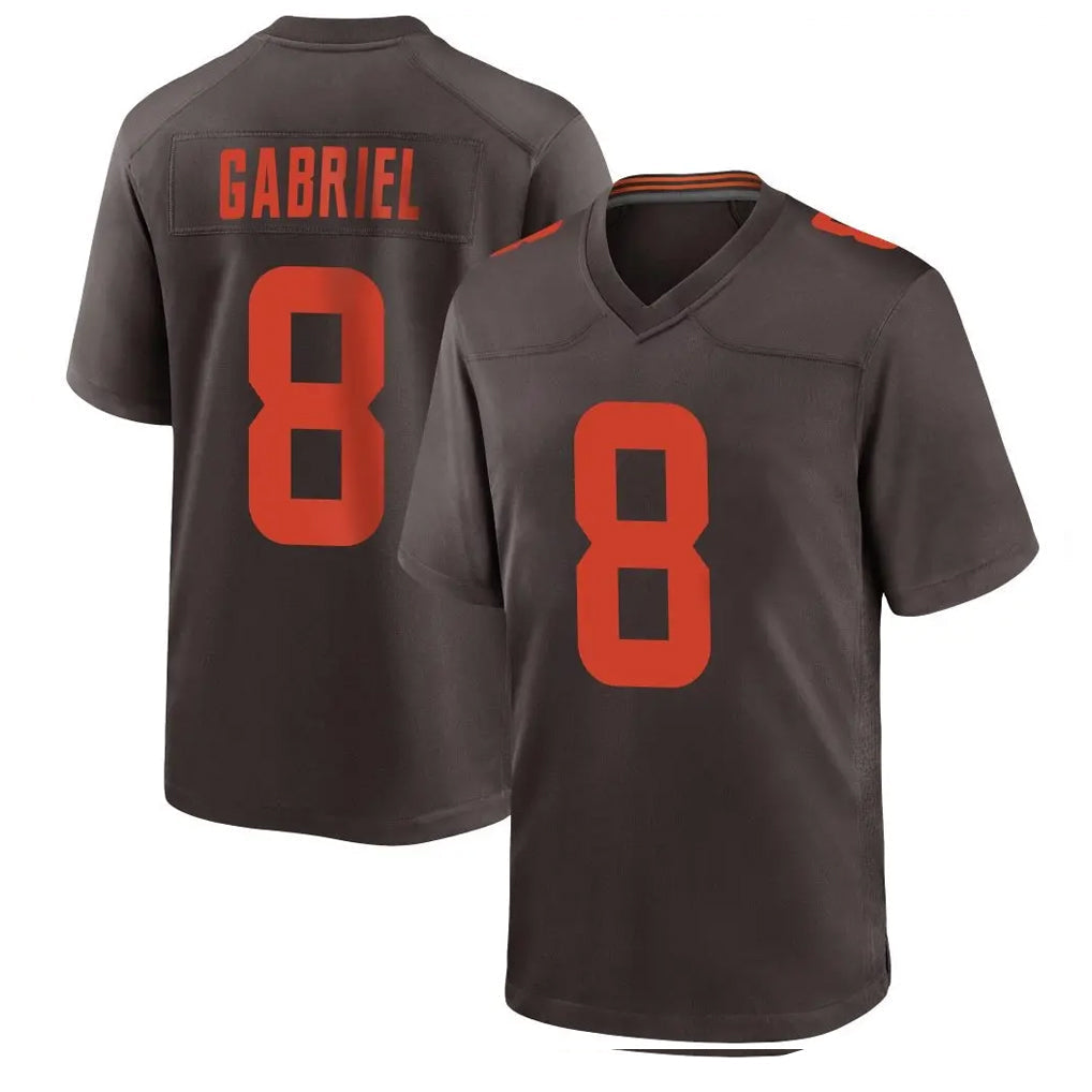 Kooe C.Browns #8 Dillon Gabriel Player Brown Alternate Home Game Stitched Jerseys