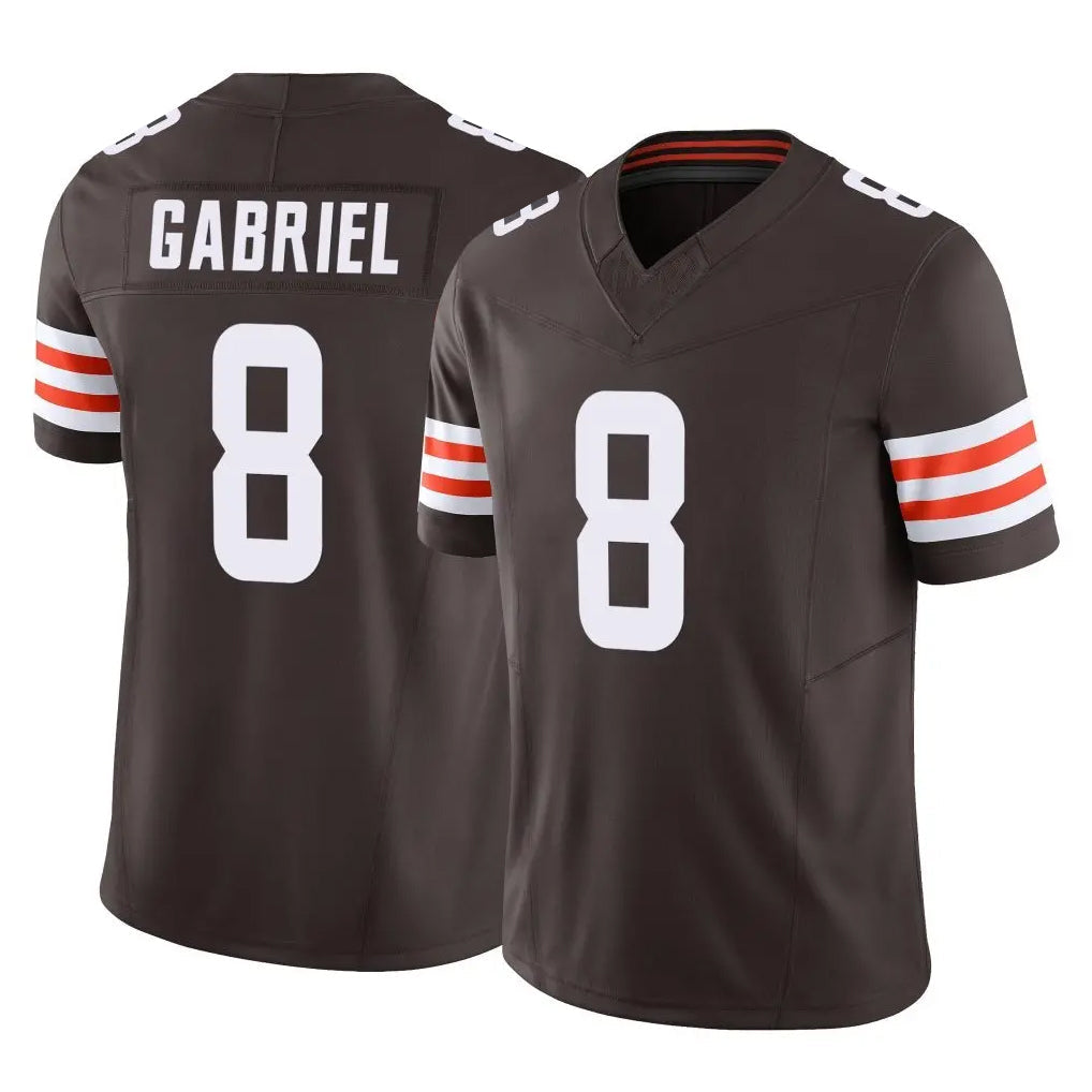 Kooe C.Browns #8 Dillon Gabriel Player Brown Vapor F.U.S.E. Limited Home Game Stitched Jerseys