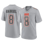 Kooe C.Browns #8 Dillon Gabriel Player Gray Atmosphere Fashion Game Stitched Jerseys