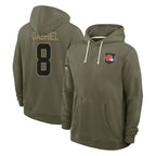 Kooe C.Browns #8 Dillon Gabriel Player Olive Salute to Service Pullover Hoodies Limited Stitched Jerseys