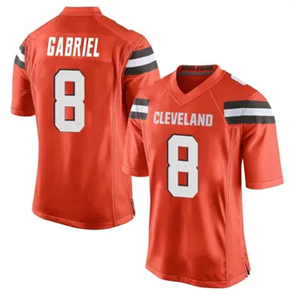 Kooe C.Browns #8 Dillon Gabriel Player Orange Game Stitched Jerseys