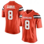 Kooe C.Browns #8 Dillon Gabriel Player Orange Game Stitched Jerseys