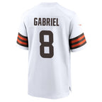 Kooe C.Browns #8 Dillon Gabriel Player White Home Game Stitched Jerseys