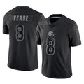 Kooe C.Browns #8 Jared Verse Player Black Reflective Home Game Stitched Jerseys