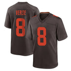 Kooe C.Browns #8 Jared Verse Player Brown Alternate Home Game Stitched Jerseys