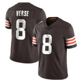 Kooe C.Browns #8 Jared Verse Player Brown Color Vapor Untouchable Limited Home Game Stitched Jerseys
