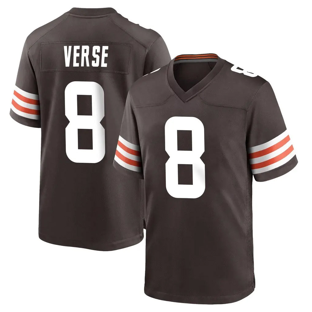 Kooe C.Browns #8 Jared Verse Player Brown Home Game Stitched Jerseys