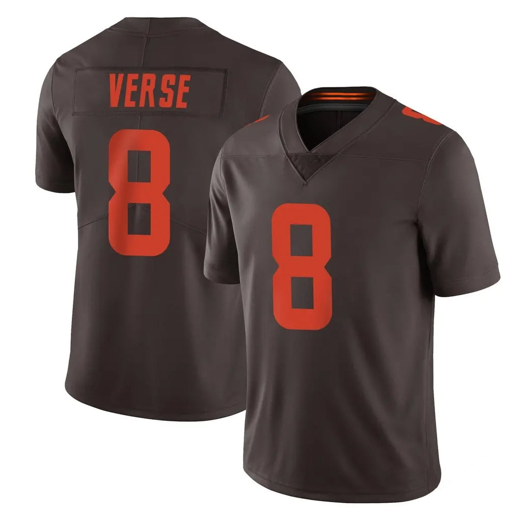 Kooe C.Browns #8 Jared Verse Player Browns Color Rush Limited Home Game Stitched Jerseys
