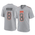 Kooe C.Browns #8 Jared Verse Player Gray Atmosphere Fashion Game Stitched Jerseys