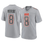 Kooe C.Browns #8 Jared Verse Player Gray Atmosphere Fashion Game Stitched Jerseys