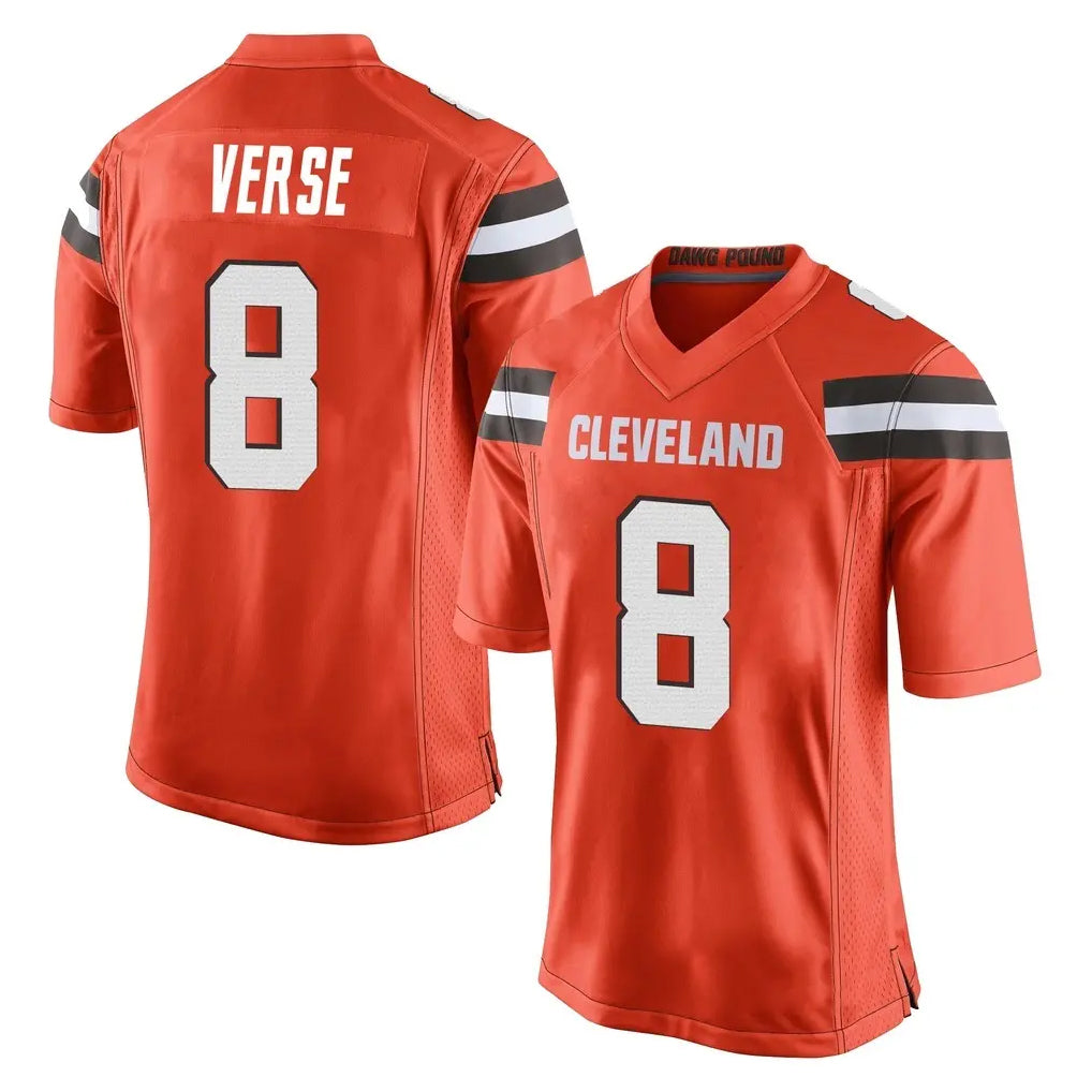 Kooe C.Browns #8 Jared Verse Player Orange Home Game Stitched Jerseys