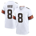 Kooe C.Browns #8 Jared Verse Player White Home Game Stitched Jerseys