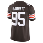 Kooe C.Browns #95 Myles Garrett Brown Team Vapor F.U.S.E. Stitched Limited Jerseys