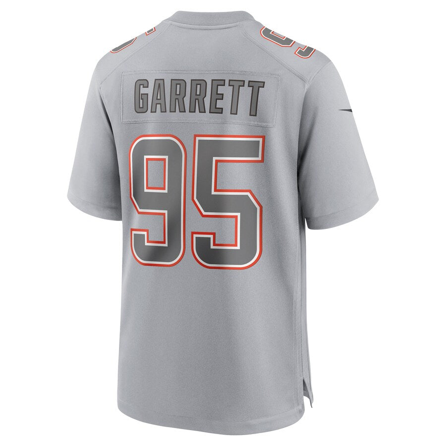 Kooe C.Browns #95 Myles Garrett Player Gray Fashion Game Stitched Jerseys