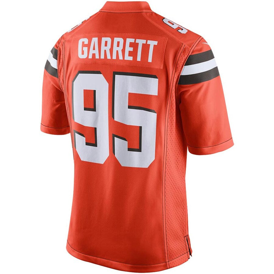 Kooe C.Browns #95 Myles Garrett Player Orange Game  Stitched Jerseys