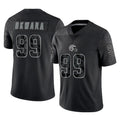 Kooe C.Browns #99 Julian Okwara Player Black Reflective Home Game Stitched Jerseys