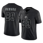 Kooe C.Browns #99 Julian Okwara Player Black Reflective Home Game Stitched Jerseys