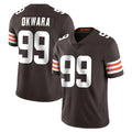 Kooe C.Browns #99 Julian Okwara Player Brown Color Vapor Untouchable Limited Home Game Stitched Jerseys