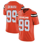 Kooe C.Browns #99 Julian Okwara Player Orange Alternate Vapor Untouchable Limited Home Game Stitched Jerseys