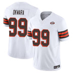 Kooe C.Browns #99 Julian Okwara Player White Limited Vapor F.U.S.E. Alternate Game Stitched Jerseys