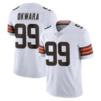 Kooe C.Browns #99 Julian Okwara Player White Vapor Untouchable Limited Home Game Stitched Jerseys