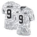 Kooe C.Browns #9 Grant Delpit Player Arctic Camo Salute to Service Limited Home Game Stitched Jerseys