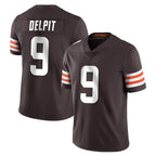 Kooe C.Browns #9 Grant Delpit Player Brown Color Vapor Untouchable Limited Home Game Stitched Jerseys