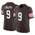 Kooe C.Browns #9 Grant Delpit Player Brown Vapor F.U.S.E. Limited Home Game Stitched Jerseys