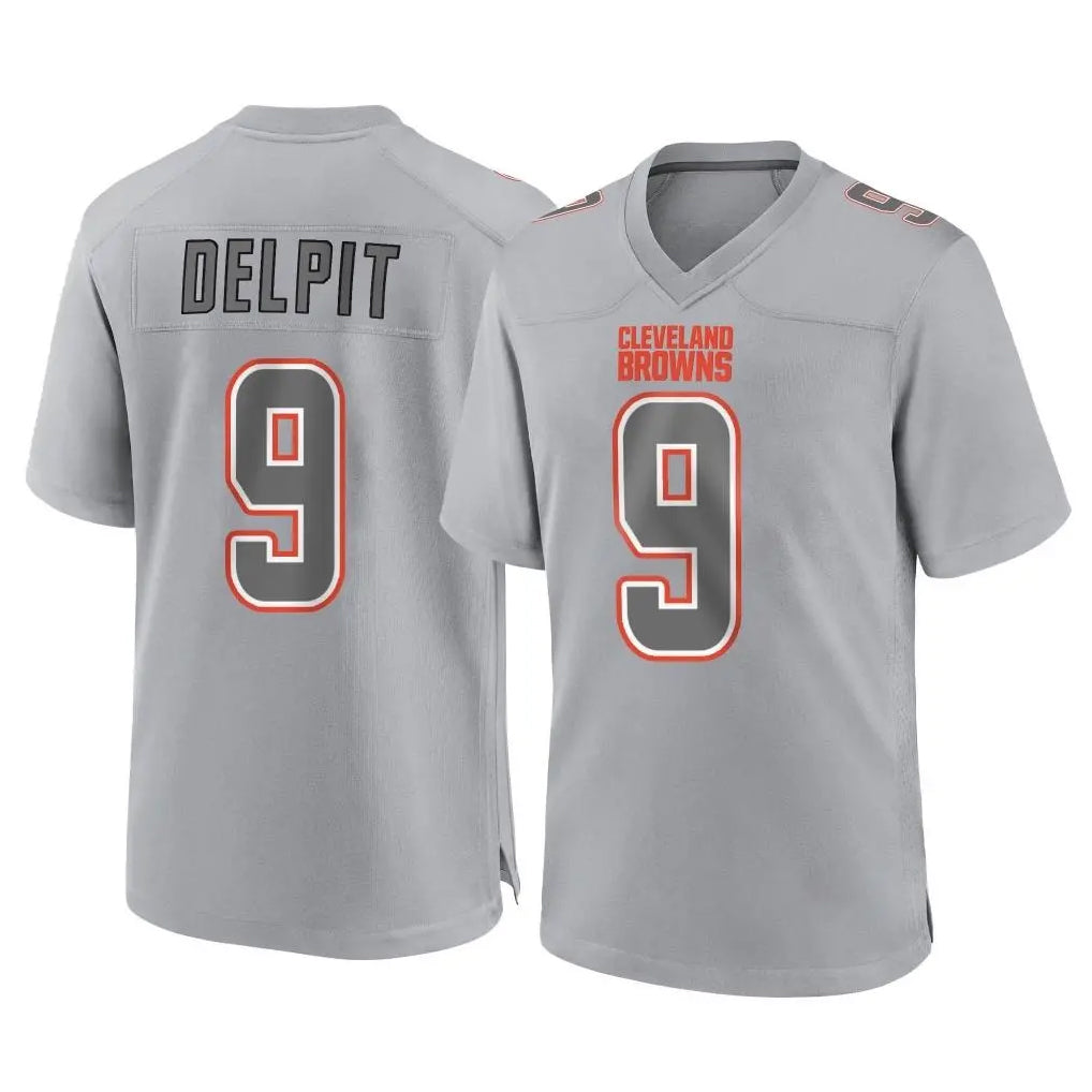 Kooe C.Browns #9 Grant Delpit Player Gray Atmosphere Fashion Game Stitched Jerseys